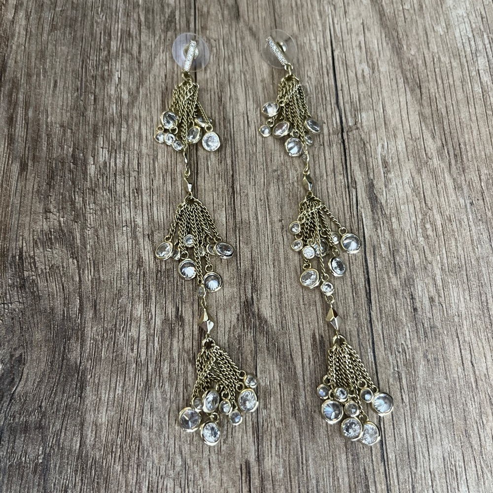 Kendra Scott | EUC 3-Tier Gold Plated Dangly Earrings *Comes with dust b… - Picture 3 of 3